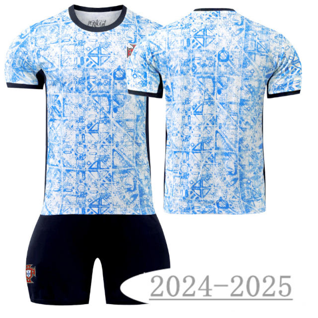2024 UEFA Portugal National Soccer Jersey Ronaldo Away Football Fan Apparel PQ-PT555