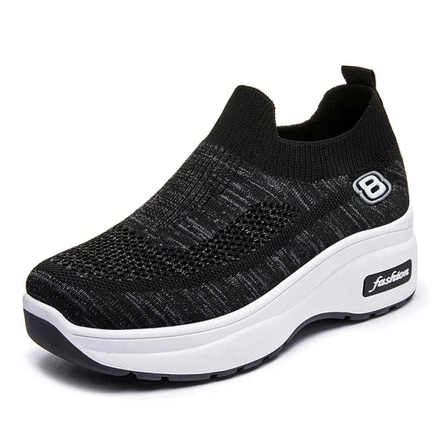 Wholesale Womens Flyknit Sport Shoes Mesh Sneakers Casul Shoes PQ-G-2117