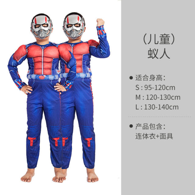 Kid Halloween Super Hero Costume Carnival Superhero Cosplay Jumpsuit PQ-HW985