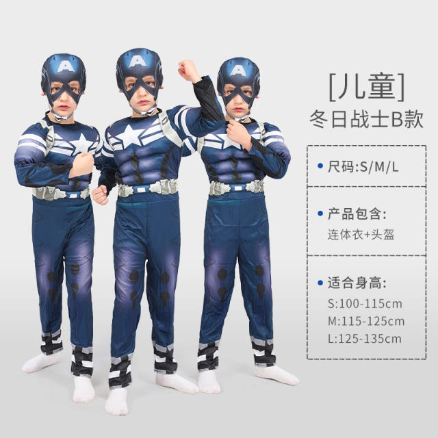 Kid Halloween Super Hero Costume Carnival Superhero Cosplay Jumpsuit PQ-HW985