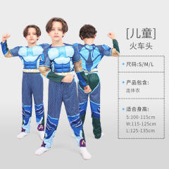 Kid Halloween Super Hero Costume Carnival Superhero Cosplay Jumpsuit PQ-HW985