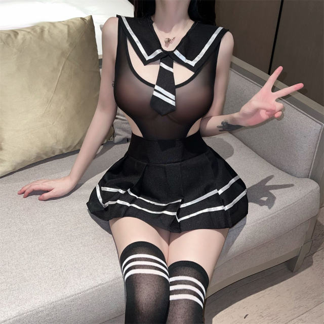 Carnival School Girl Dress Schoolgirl Cosplay Uniform Sexy Sailor Costume PQ-A340
