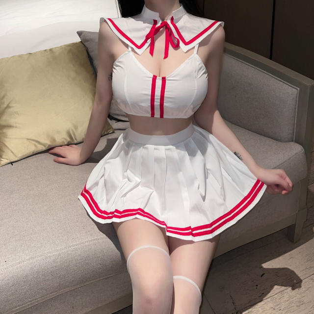 Carnival Japaness School Girl Dress Schoolgirl Cosplay Uniform Sexy COS Costume PQ-P-50