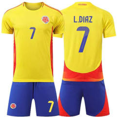 2024 Copa América Colombia National Soccer Jersey James Rodríguez Football Fan Apparel PQ-COL666