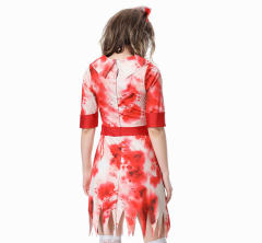 Halloween Devil Costume Scary Nurse Fancy Dress Cosplay Uniform PQ23802