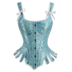 Retro Corset Women Court Overbust Corselet Sexy Shaper PQ23619