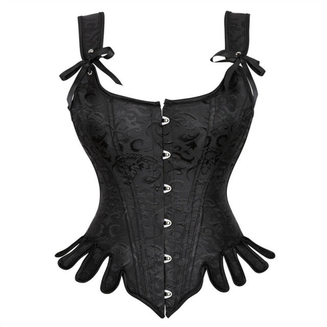 Retro Corset Women Court Overbust Corselet Sexy Shaper PQ23619