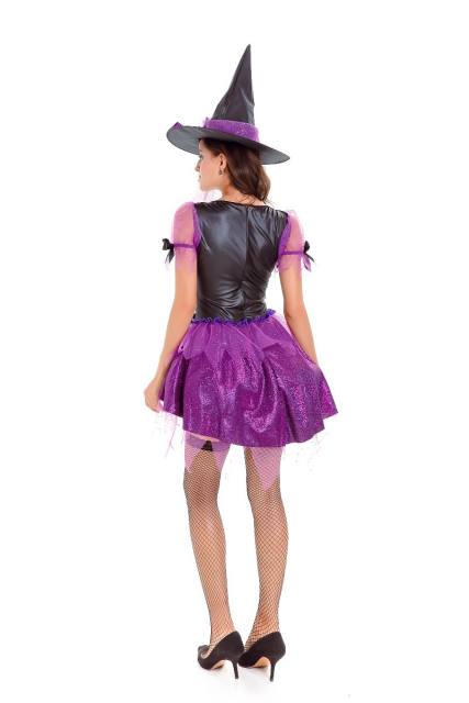 Halloween Sorceress Costume Woman Carnival Witch Fancy Dress Stage Outfit PQ9690