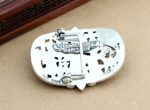 925 sterling silver handmade crosses belt buckle American European antique silver designer fashion accessories for men and women