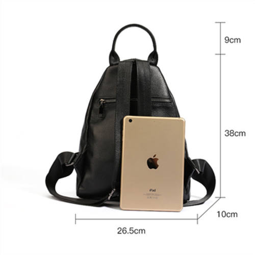 Luxury Women's Backpack real leather Casual Shoulder Bags with zipper pocket Lightweight Fashion Ladies Satchel Bags