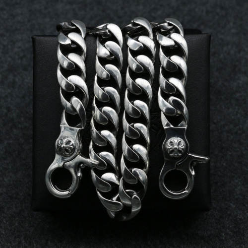 Crosses links Pants Chain 925 sterling silver Vintage Gothic Jewelry Accessories