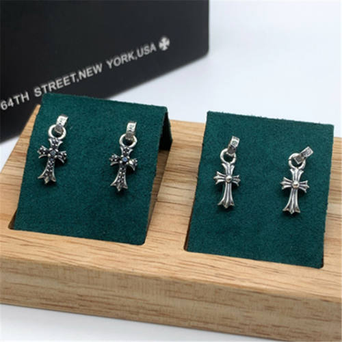 Crosses Dangle Stud Earring 925 Sterling Silver Gothic Punk Vintage Jewelry Accessories Gift