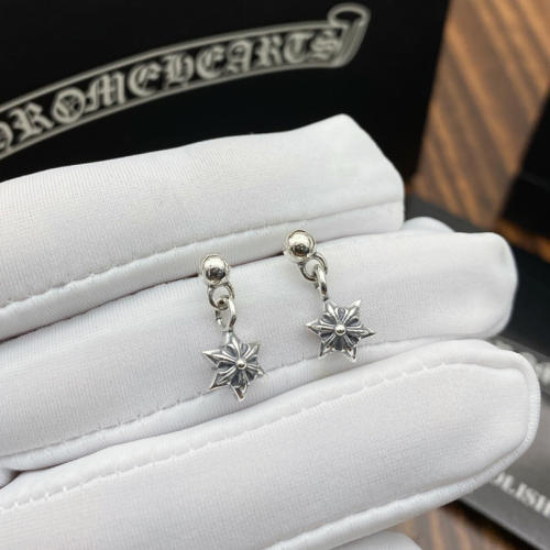 Six-pointed Star Dangle Stud Earring 925 Sterling Silver Gothic Punk Vintage Designer Jewelry Accessories Gift