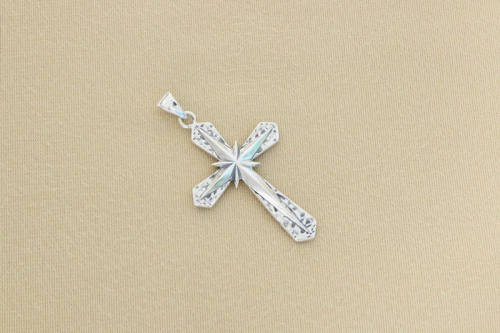 Cross Star Pendant 925 Sterling Silver Jewelry
