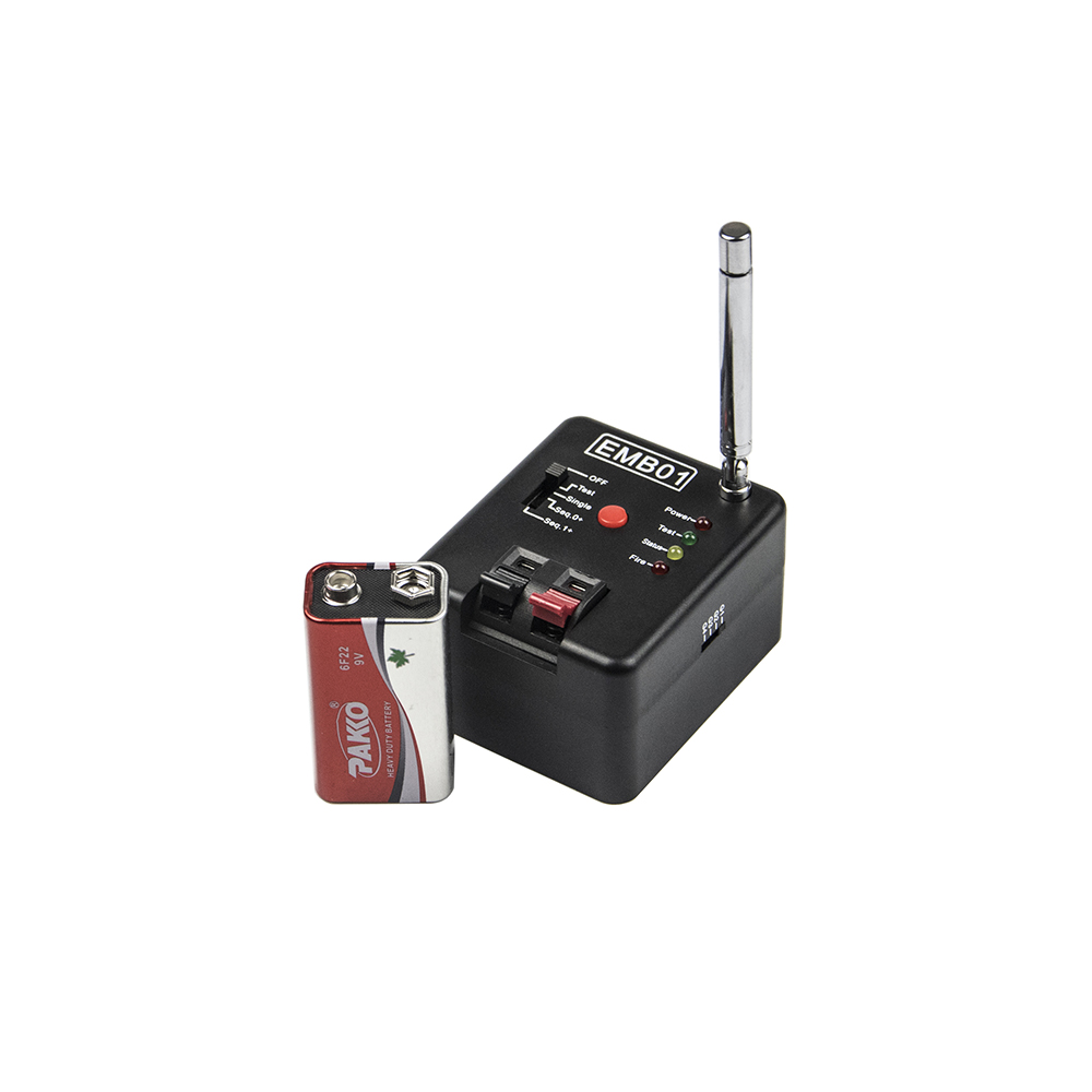 Single Cue Remote Wireless Fireworks Firing System Four Fire Modes EMB01-01R 