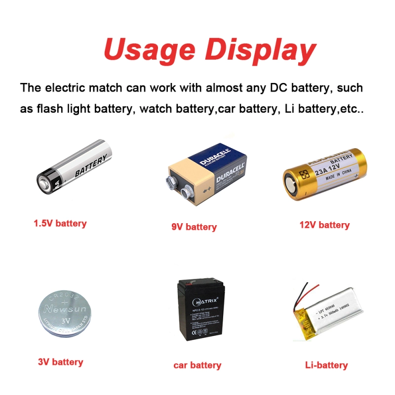 11.81in Electric Match for Fireworks Firing System