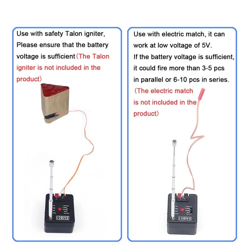 4 Cue Fireworks Firing System EMB01-04R