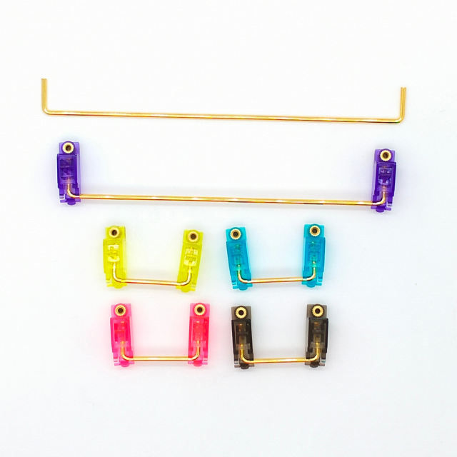 Tecsee customized mechanical keyboard stabilizers PCB Mount Keyboard Stabilizers 2ux4, 6.25ux1, 7ux1 Wire