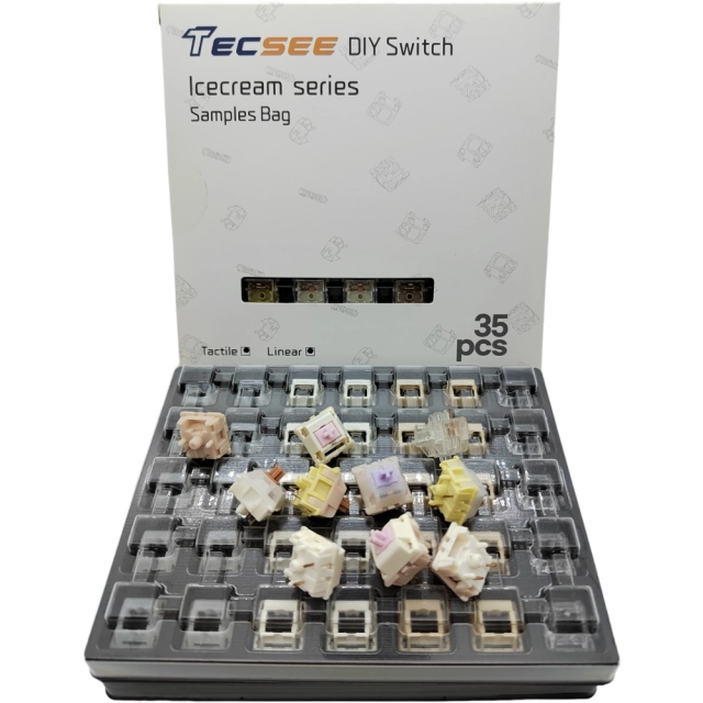 Tecsee 35pcs DIY IceCream Series Switch