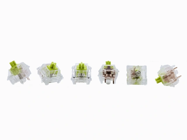 Tecsee Crystal Lemon POM Tactile Stem Metal Pole Switches