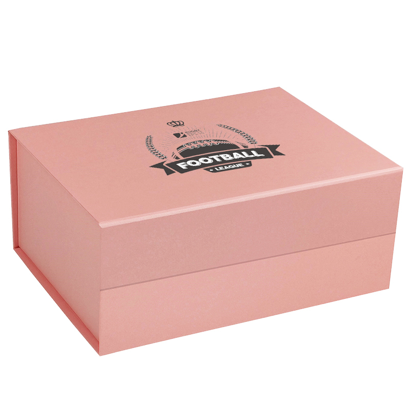 Custom logo on pink magnetic gift box wholesale, deep magnetic gift box wholesale