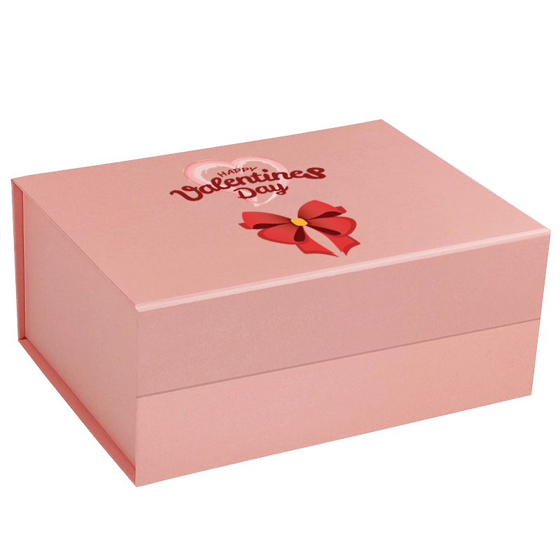 Custom logo on folding magnetic gift box, a4 deep magnetic gift box