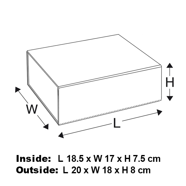 S Shallow White Magnetic Gift Box