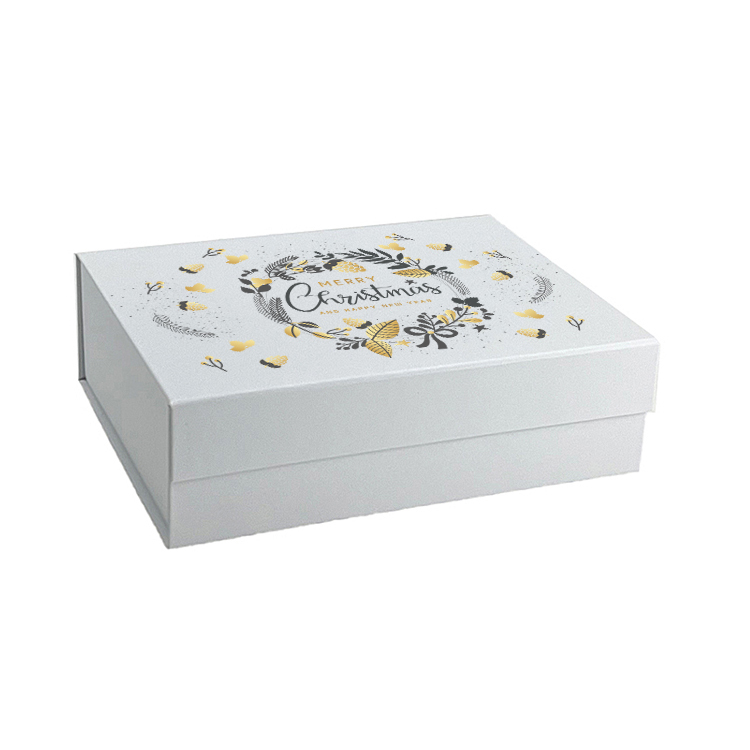 Christmas Wholesale L Square Deep White Magnetic Gift Box