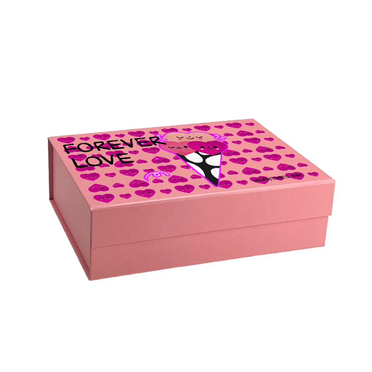 Valentine's Day Wholesale A5 Shallow Pink Magnetic Gift Box