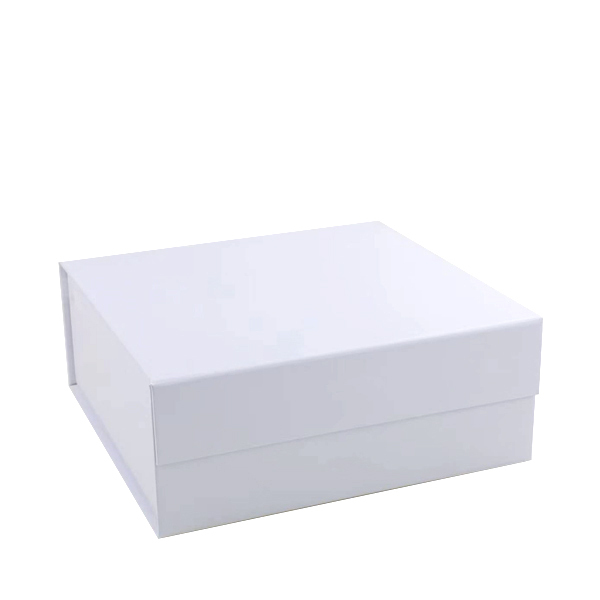 Wholesale M Square Shallow White Magnetic Gift Box