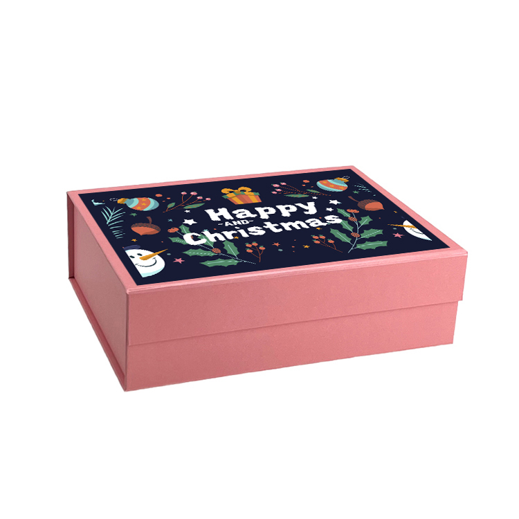 Christmas Wholesale A5 Shallow Pink Magnetic Gift Box