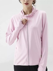 Ladies' UPF 50+sports jacket, sun protection, full zipper, long sleeved hiking shirt