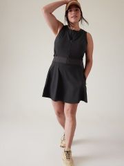 ATHLETA Venture Out Dress 10P 10 P ( Medium Petite ) Black #534785