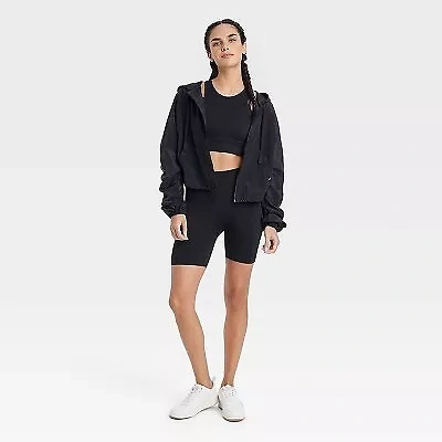 Women's Packable Windbreaker Jacket - JoyLab Black L