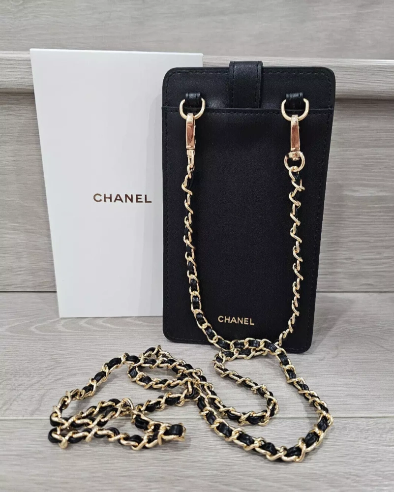 Chanel Coco Crush Phone Bag (Black)