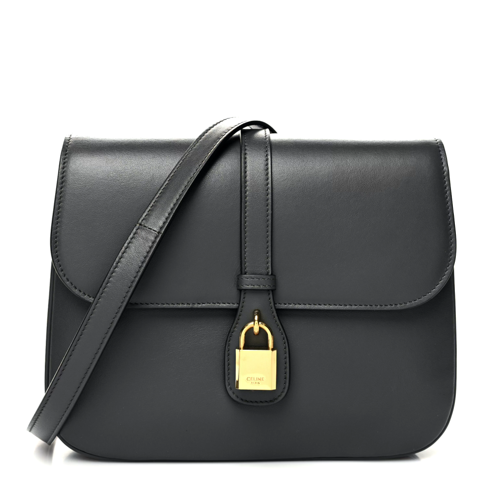 Celine Women's Black Medium Tabou Smooth Leather Shoulder Purse Bag