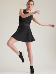 ATHLETA Venture Out Dress 10P 10 P ( Medium Petite ) Black #534785