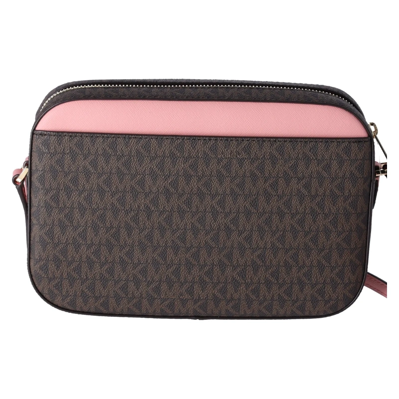 Michael Kors Jet Set Large East West Chain Crossbody Bag Brown MK Primrose Pink