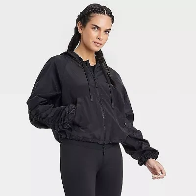 Women's Packable Windbreaker Jacket - JoyLab Black L