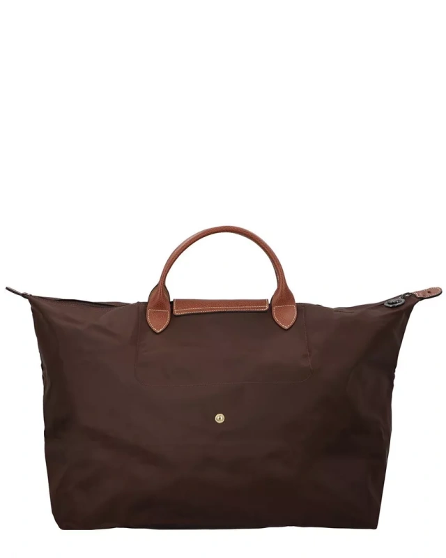 Longchamp Le Pliage Original Small Canvas & Leather Tote Travel Bag