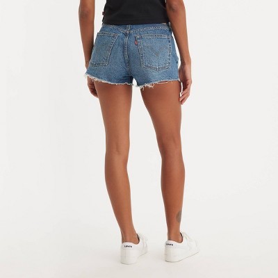 Levi's 501 Original Fit High-Rise Women's Jean Shorts - Darn It Now 33