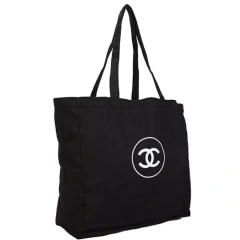 Chanel canvas tote bag novelty women's bag handbag accessories black