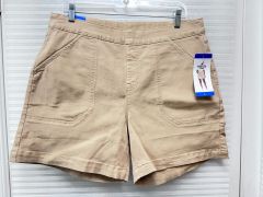 Nautica Jeans Ladies' L Pull-On Stretch Soft Chino Shorts High Rise