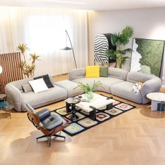高定 波波球 布艺沙发 GS4248 图片色