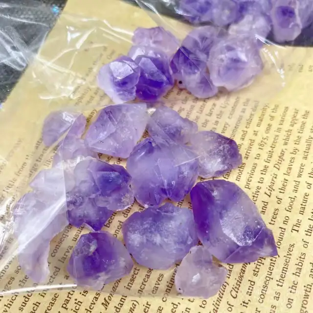 Amethyst flower bag