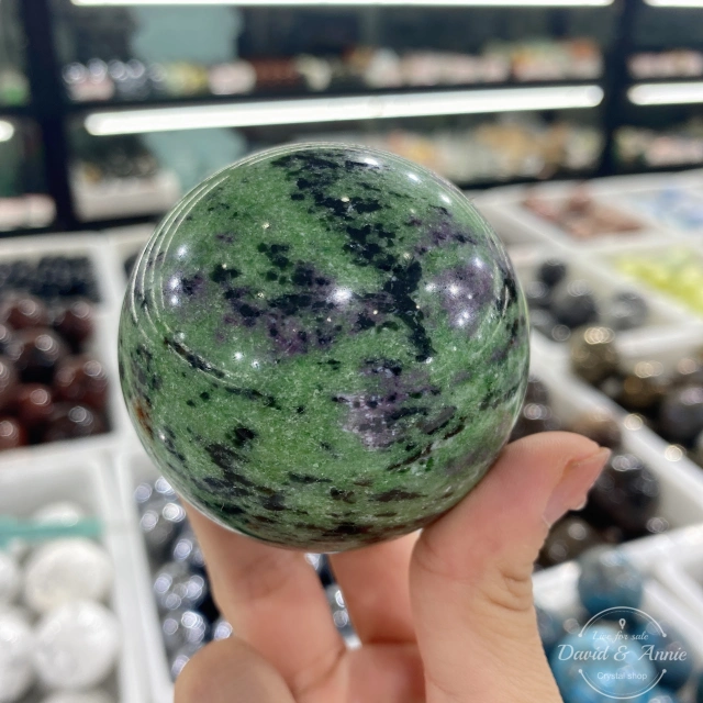 Ruby zoisite sphere