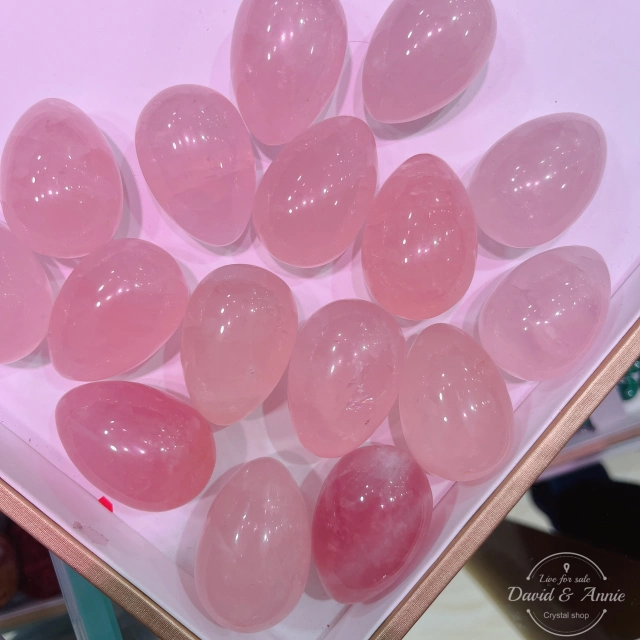 HQ rose quartz egg
