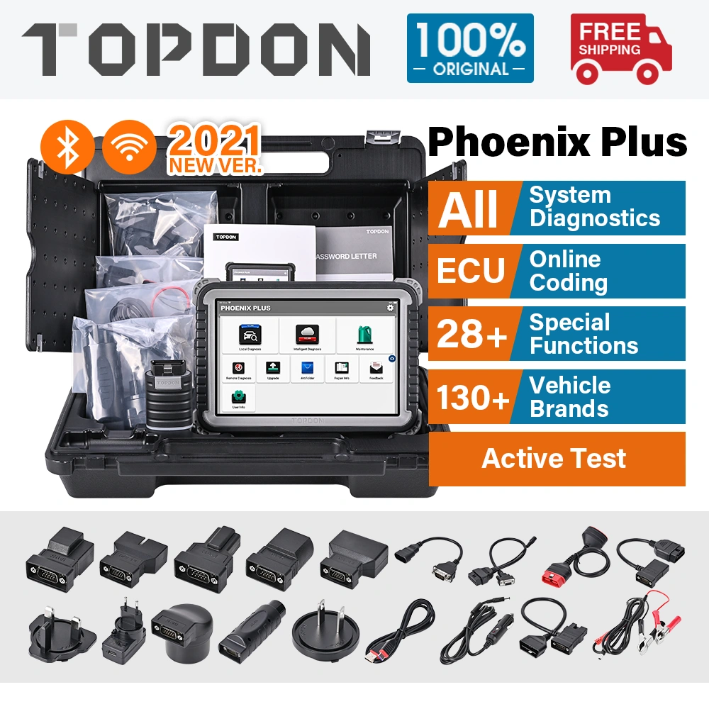 TOPDON Phoenix Plus Full System ECU coding Diagnostic Scanner