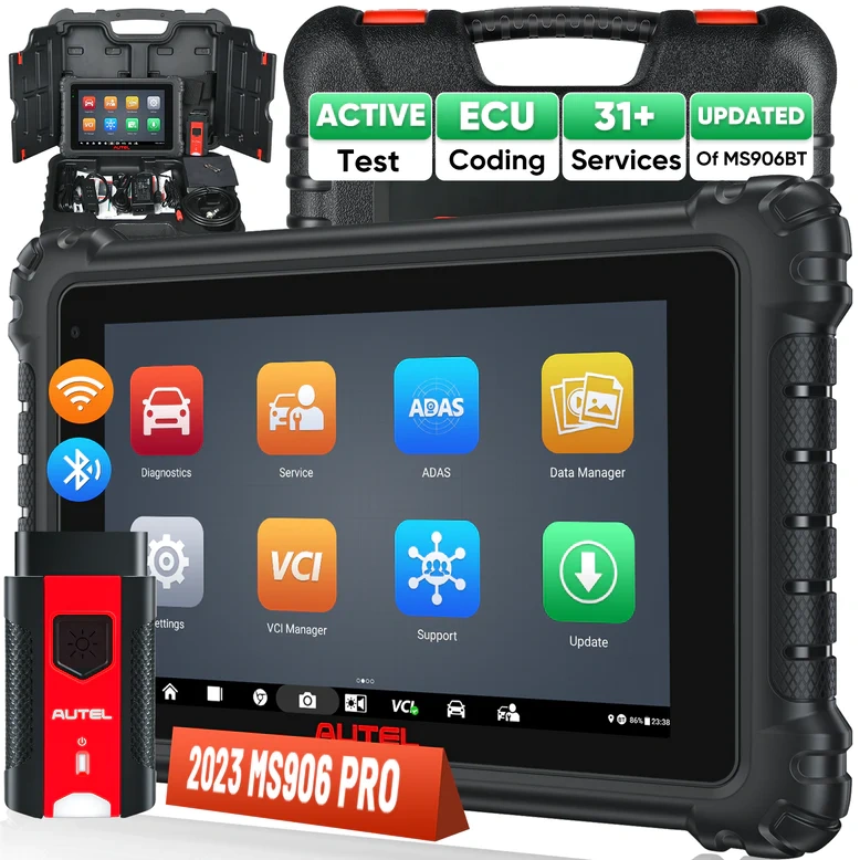 Autel MaxiSys MS906 PRO, 2024 MS906PRO Upgrade of MK908 MS906BT MS906  MP900, CAN FD&DOIP, ECU Coding, 3000+ Active Tests, 36+ Service, OE Full
