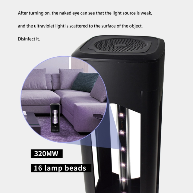 GINLITE Air Circulating UV LED Disinfectant Lamp GL-ACDL-18